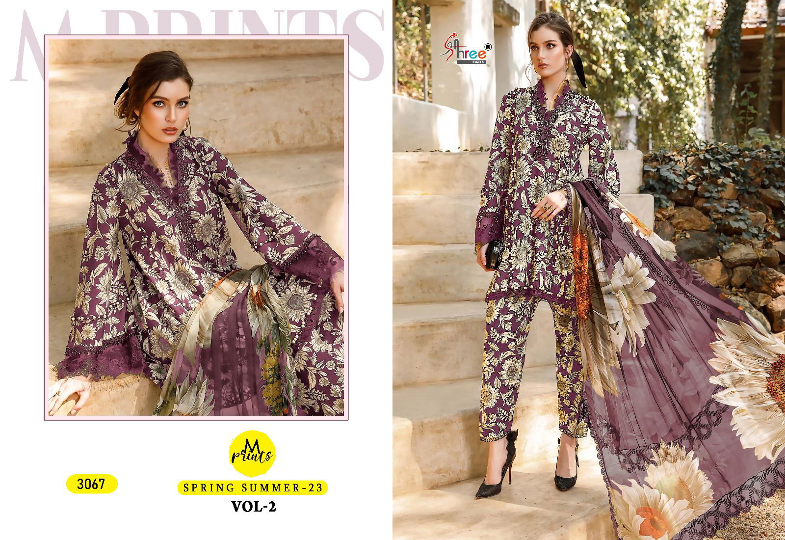 M Print Spring Summer 23 Vol 2 Pakistani Suits Catalog